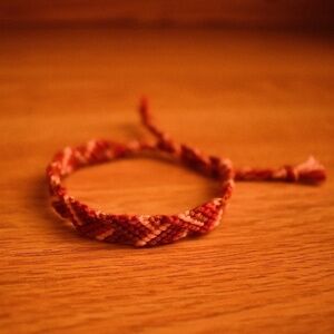 Light Burgundy Woven‎ Bracelet